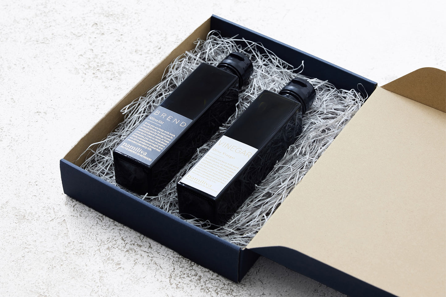 【Free Select Gift Box】オリーブオイル&オリーブビネガー2本セット